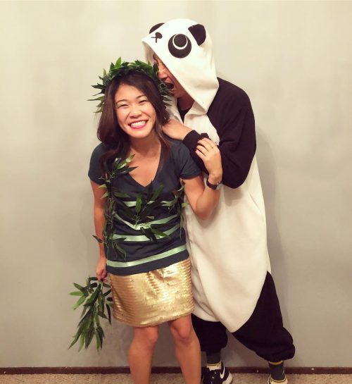 A Panda and Bamboo
