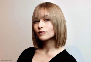 Blunt Bob with Bangs 